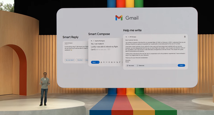 TÍNH NĂNG MỚI CỦA GMAIL SỬ DỤNG TRÍ TUỆ NHÂN TẠO GIÚP TỰ ĐỘNG VIẾT EMAIL CHO NGƯỜI DÙNG