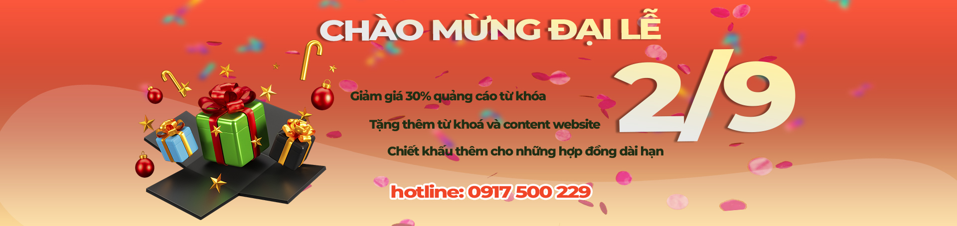 TRI ÂN KHÁCH HÀNG VÀ LỊCH NGHỈ LỄ QUỐC KHÁNH 2/9/2023